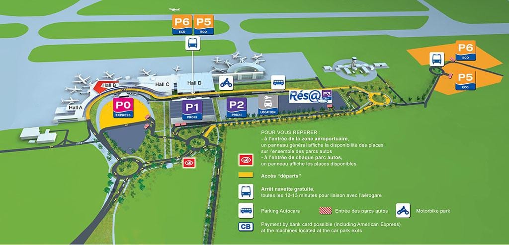 Терминал аеродрома Тулуз мапи