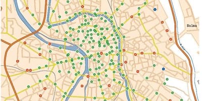Карта Тулуза бицикл