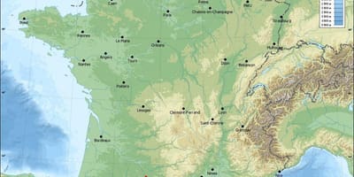 Географска карта Тулуз