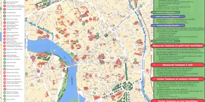 Атракција Тулуза мапи